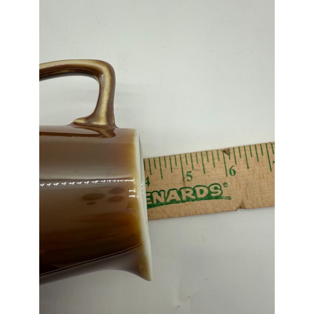 π΄ vintage Fraunfelter Ohio USA creamer in lustre brown, marked with "#292". - Picture 8 of 8